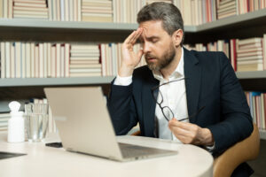 male menopause or andropause affecting man at wrk